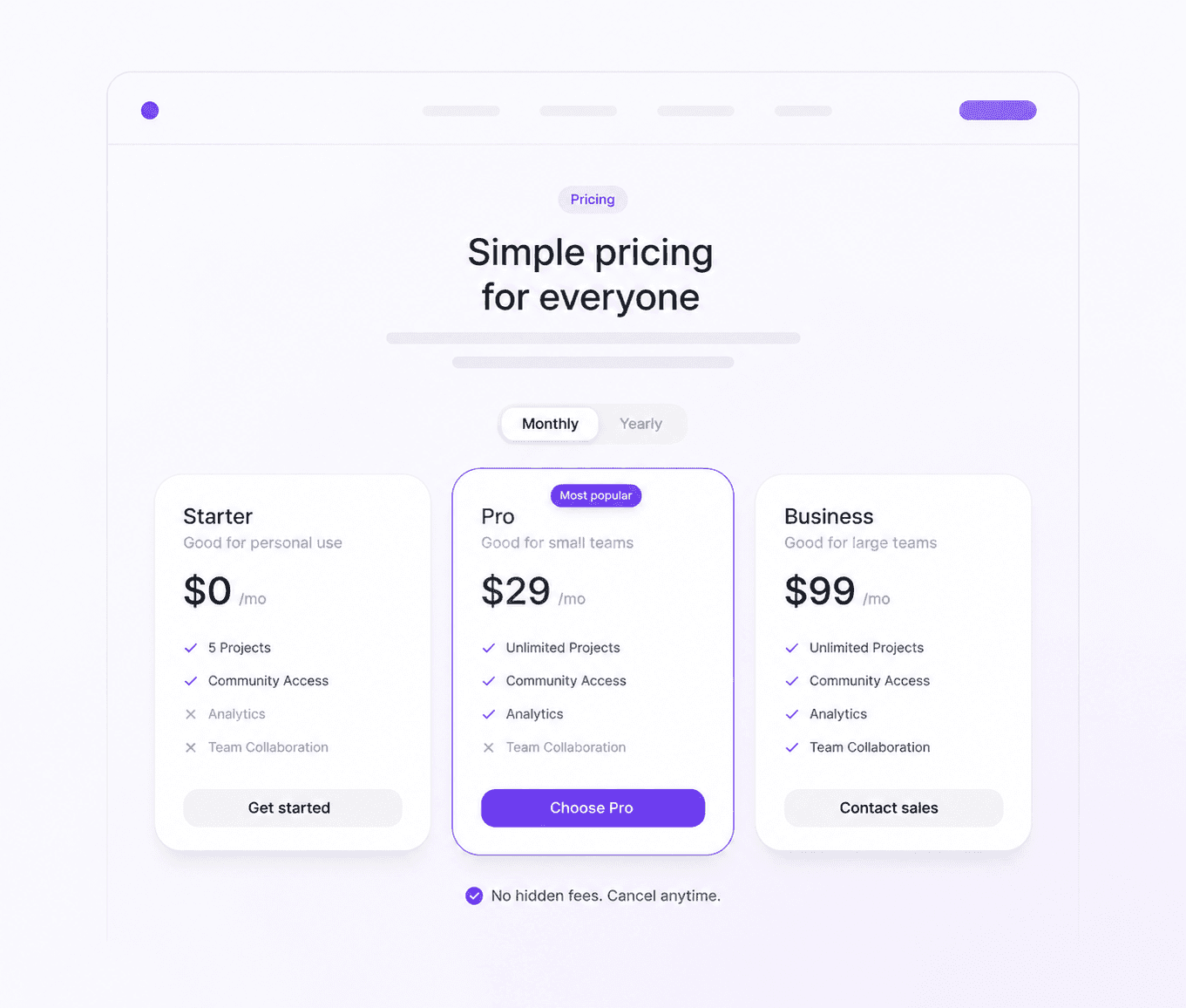 Ready to use figma section