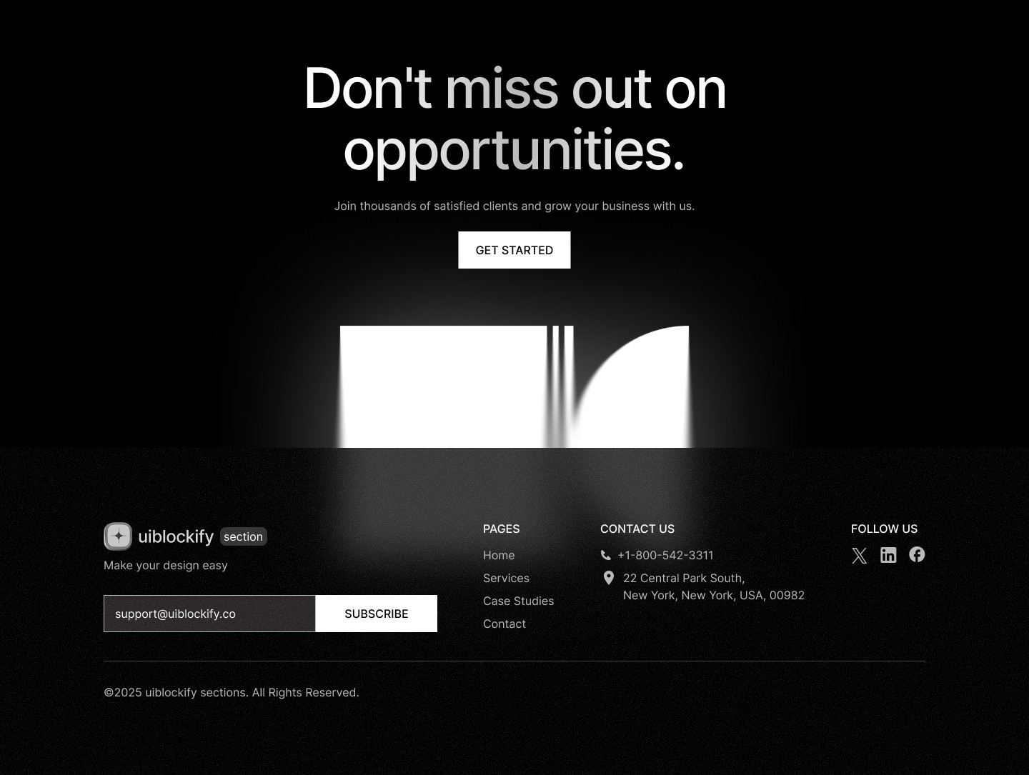 Preview of a ready-to-use Figma website section from the uiblockify library (4)